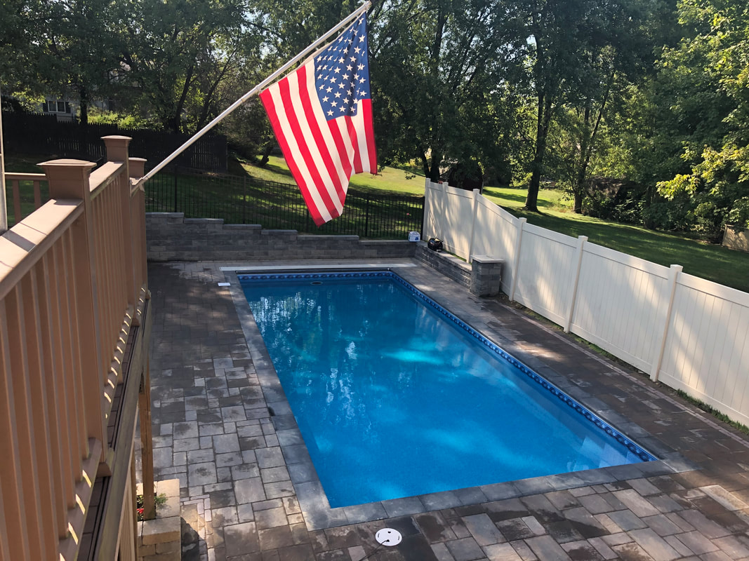 Picture of a pool installation our company completed. 