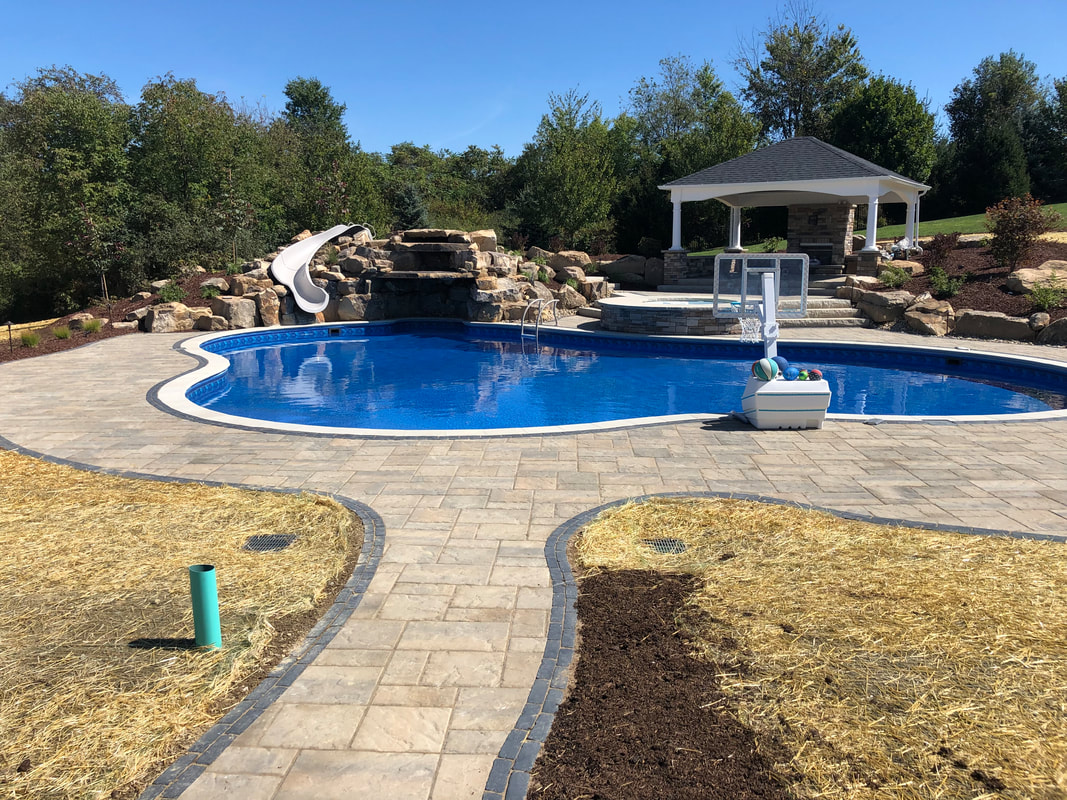 Picture of a swimming pool installation our company completed.